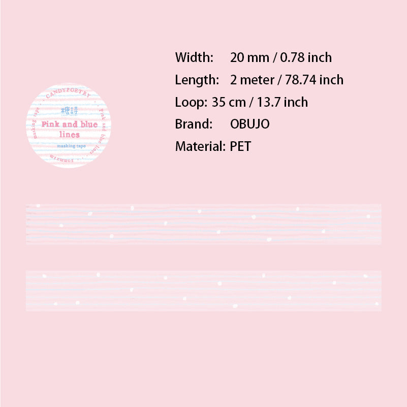 1 Roll Dot Themed PET Tape NYJS