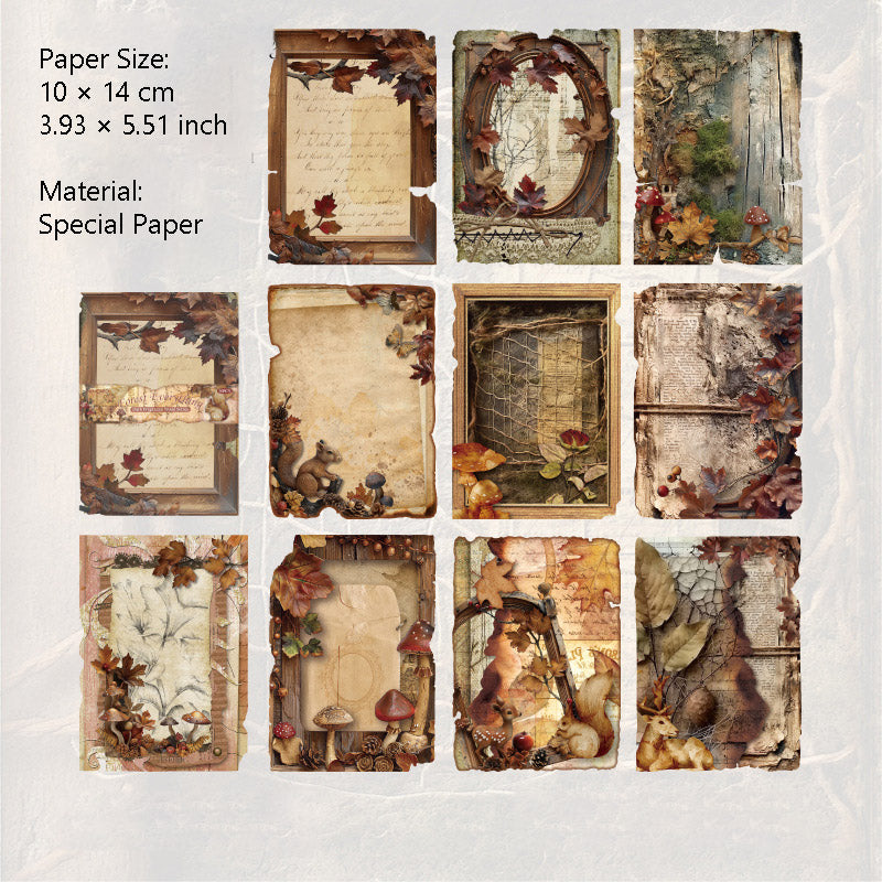 30 Pcs Vinage Scrapbook Paper AXMS
