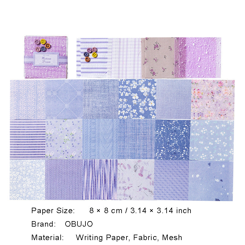 44 Pcs Texture Scrapbook Paper BJLM