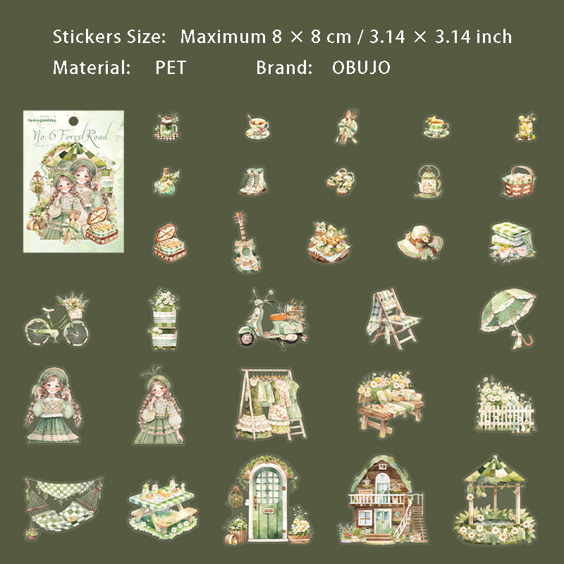 30 Pcs Garden Lifestyle PET Stickers SLLX
