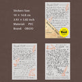 2 Sheets Vintage Transfer Stickers SYBJ