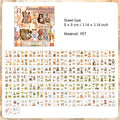 100 Sheets Seasonal PET Stickers HKSJ