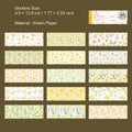 30 Pcs Floral Washi Stickers Book HMHJ