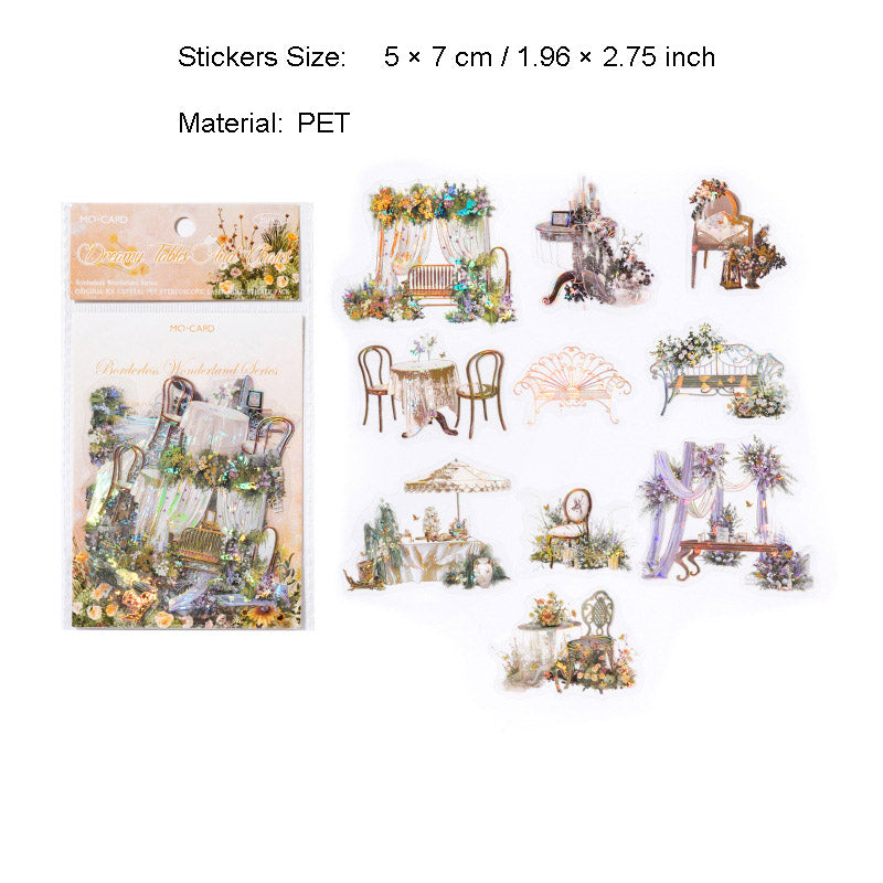 20 Pcs Wedding Decoration Theme PET Stickers WJXJ