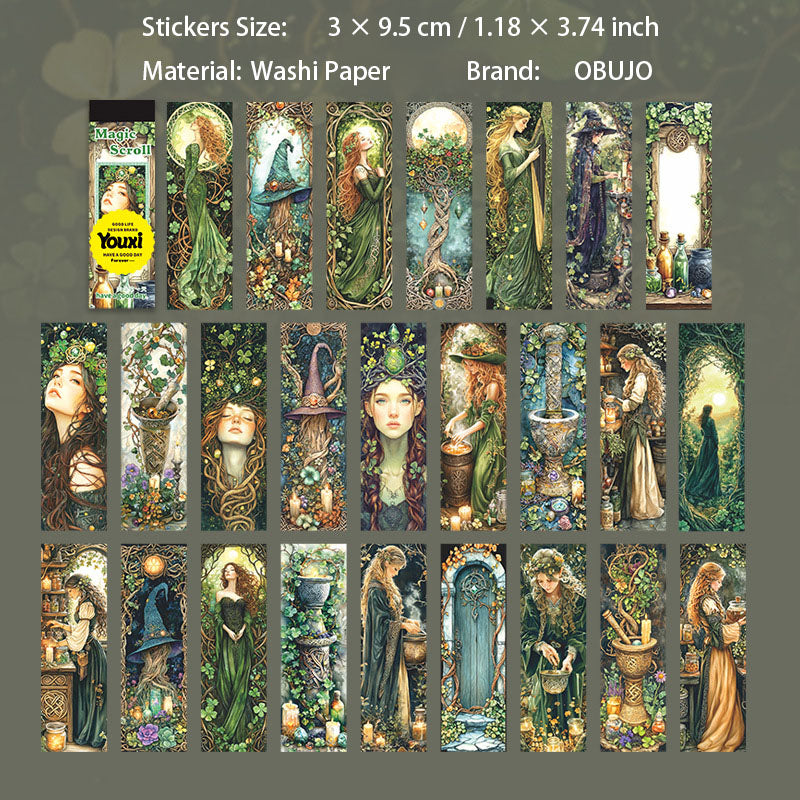 50 Pcs Magic Theme Washi Stickers MHHJ