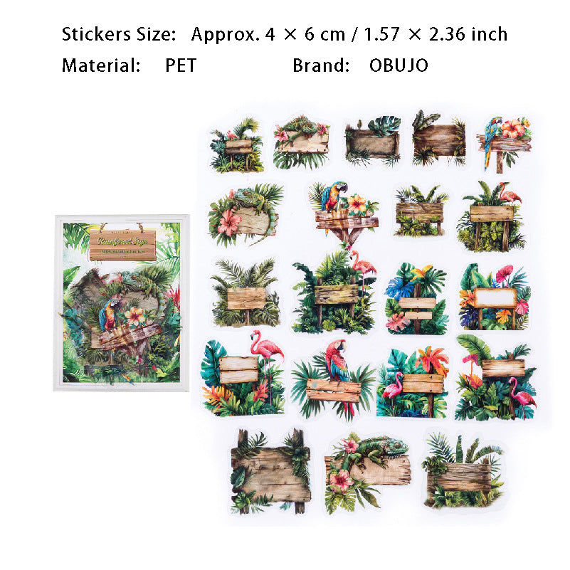 40 Pcs Road Signs PET Stickers JTMJ