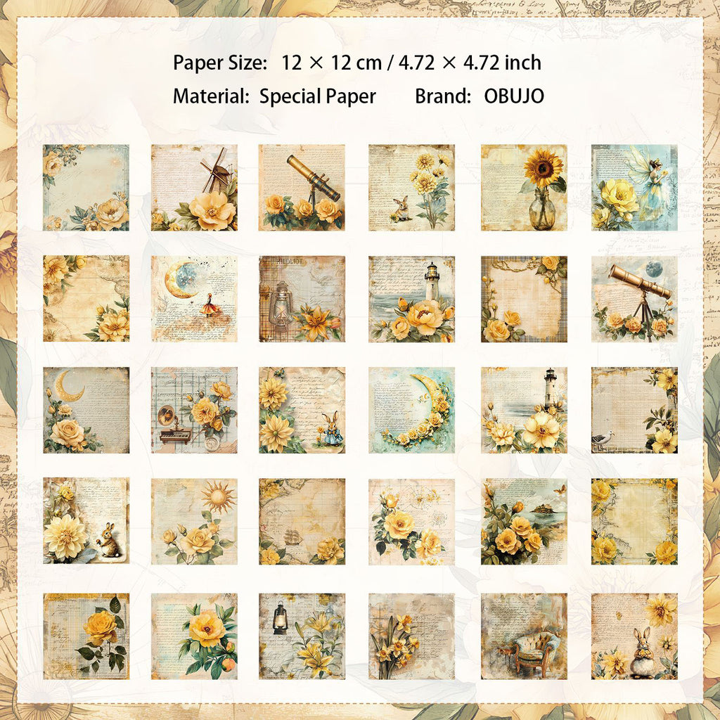 30 Sheets Vitntage Journal Paper JJCC