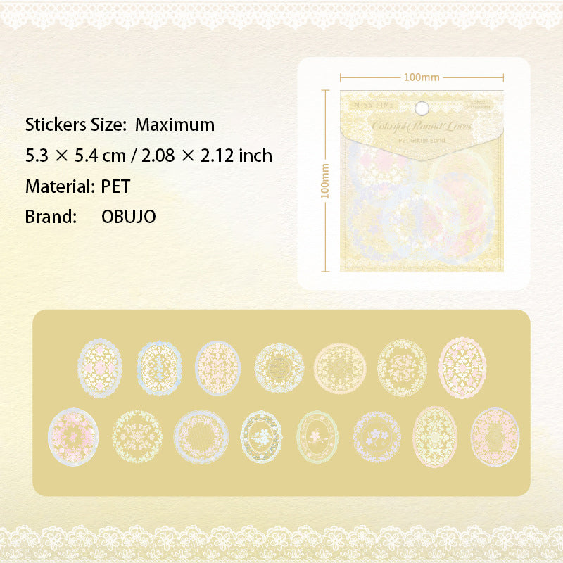 30 Pcs Aesthetic Journal PET Stickers MZXL