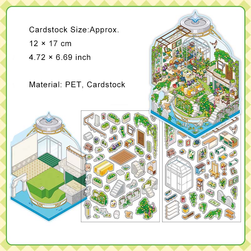 3D Shop Store Scene Stickers Kit JRYYZ9