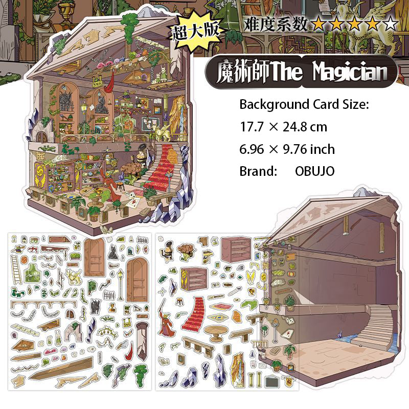 3D Magic House Sence DIY Stickers Kit WDXW14