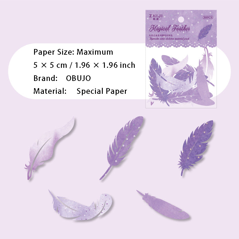 30 Pcs Hollow Cutout Scrapbook Paper TKZJ