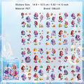 20 Sheets Undersea Animal Stickers Book WXSW