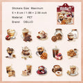 30 Pcs Coffee PET Stickers BKKF