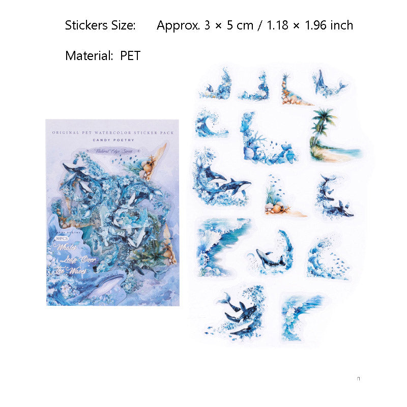 30 Pcs Natural PET Corner Stickers ZRBJ