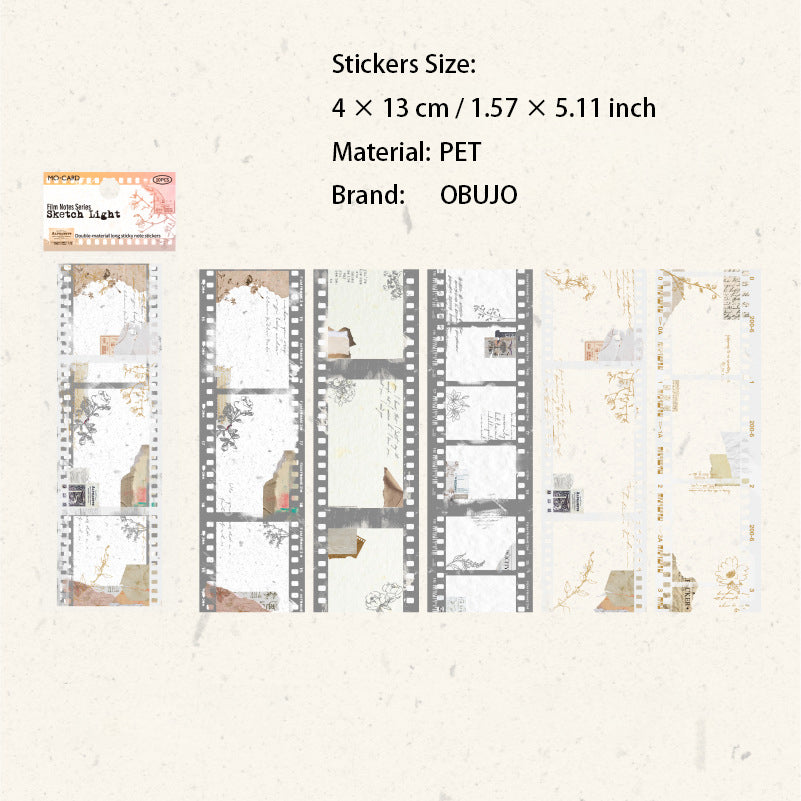 10 Pcs Movie Film PET Stickers JPBJ