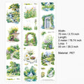 1 Roll Garden Theme PET Stickers Tape LYJCJJ