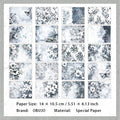 20 Sheets Floral Scrapbook Paper FGHJ
