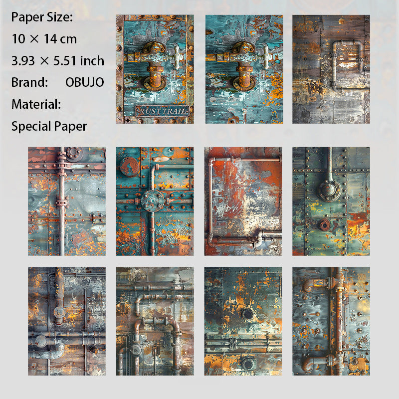 30 Sheets Rust Themed Journal Paper XJMZ