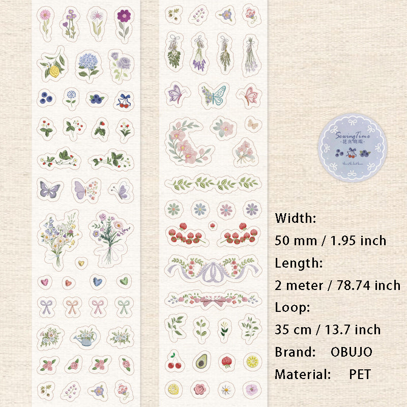 1 Roll Creative PET Stickers Tape FRSG