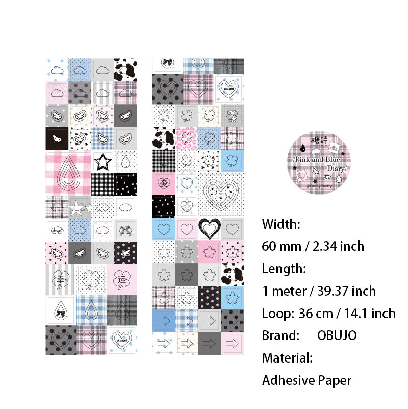1 Roll Cute Planner Stickers Tape JCSCZ