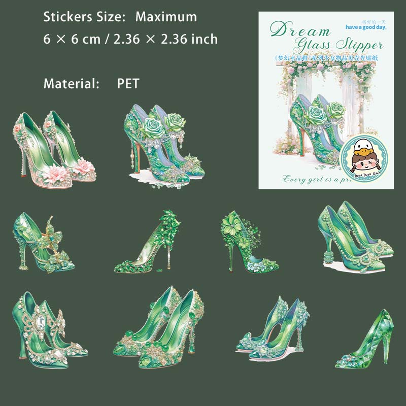 10 Pcs Dreamy Crystal High Heels MHSJX