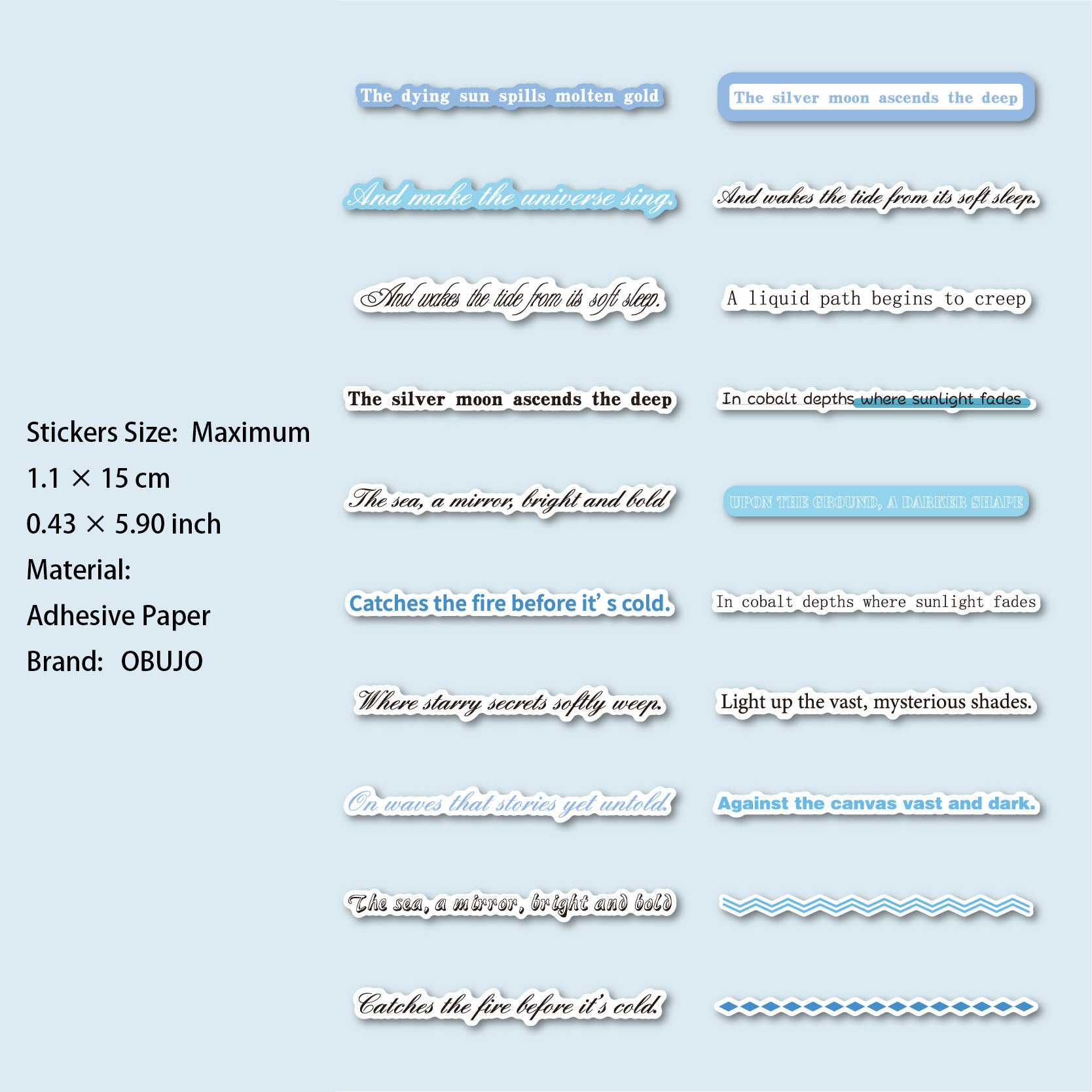 40 Pcs Creative Quote Stickers ZYJX