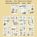 20 Sheets Travel Stickers Book NNLXJH