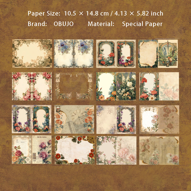 192 Sheets Vintage Junk Journal Paper Book YFSG
