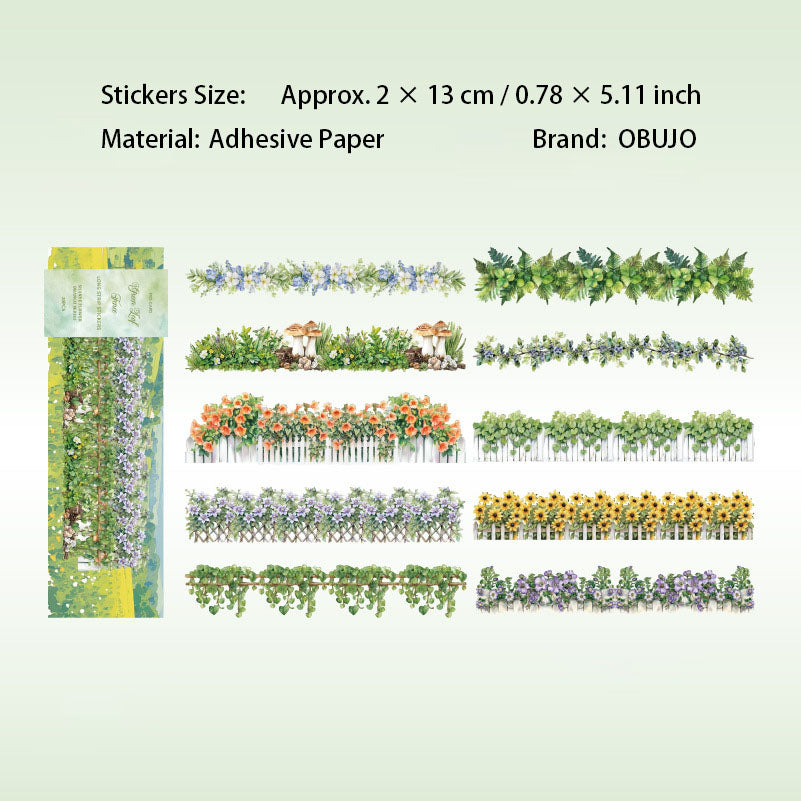 20 Pcs Fruit Flower Vine Stickers SYHZ