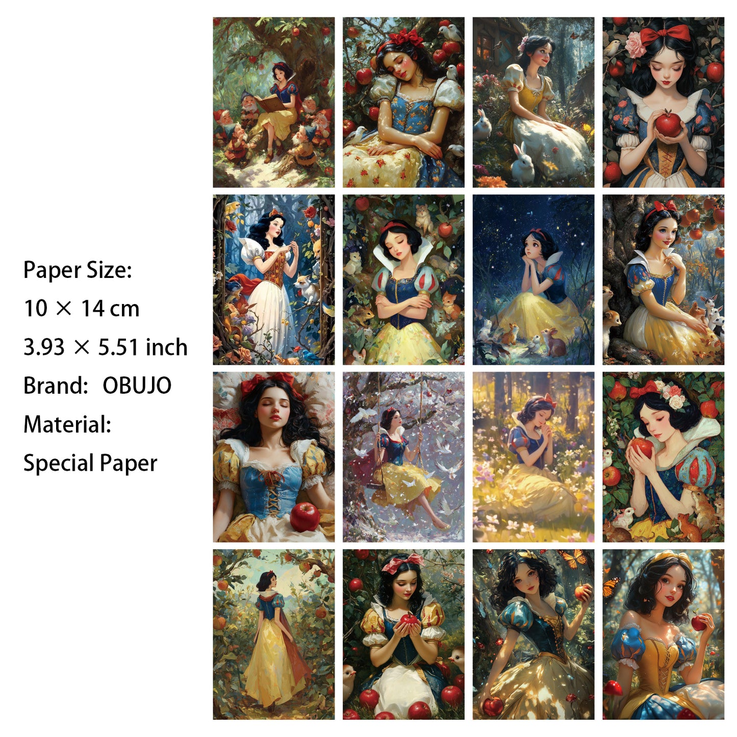 32 Sheets Fairy Tale Journal Paper FDTH