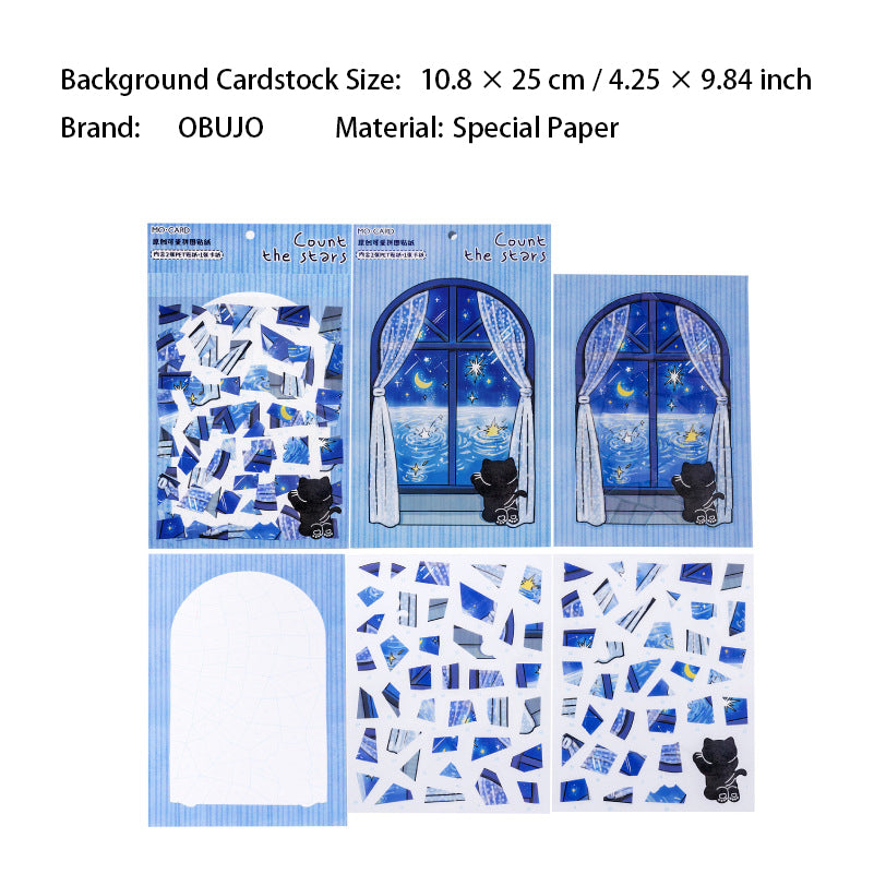 Cat Theme Puzzle Stickers Kti XHMXL