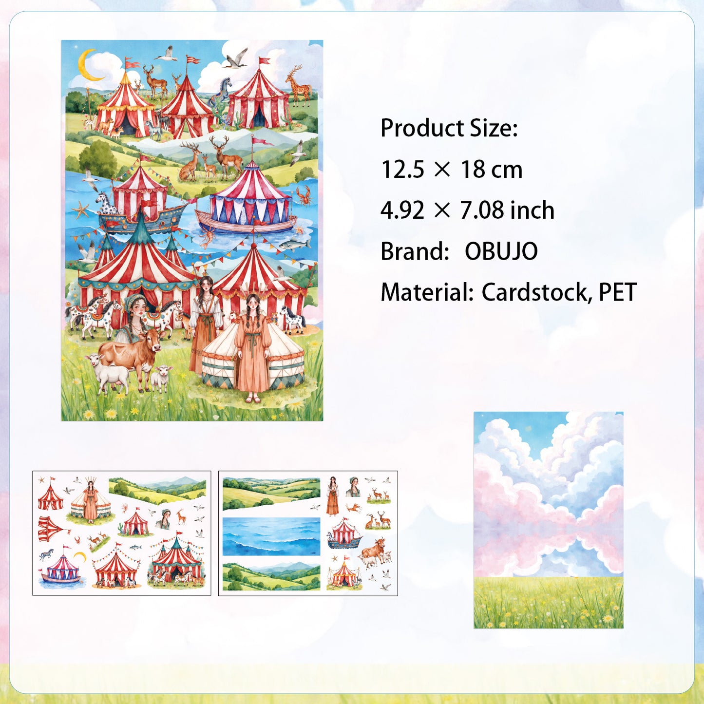 3D Fantasy House DIY Stickers Kit MJSR