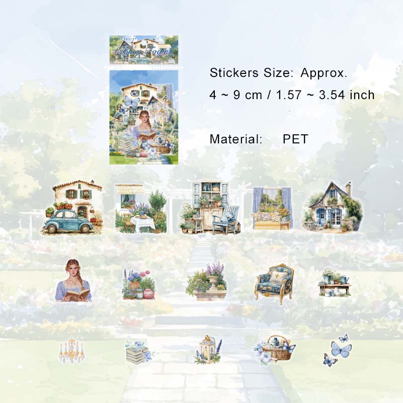 30 Pcs Country Garden Life PET Stickers TYSHJG