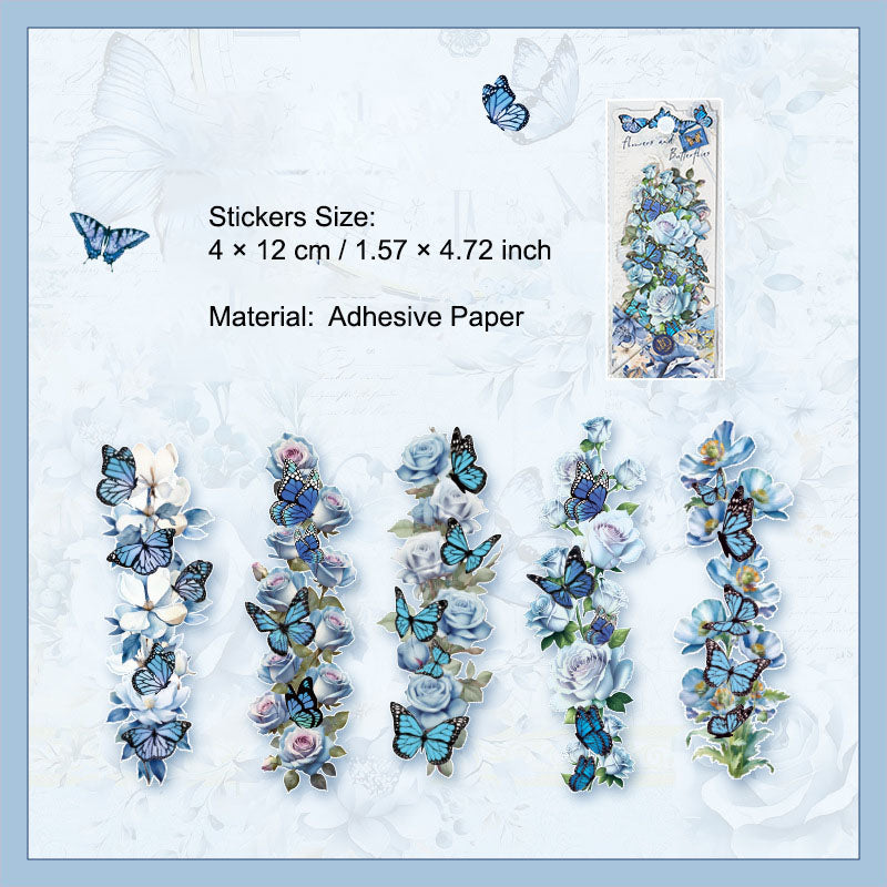 10 Pcs Flower Butterfly Cardstock Paper HJHD