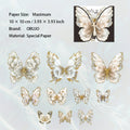 10 Pcs Gold Foil Butterfly Stickers SZD