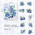 20 Pcs Fruit PET Stickers XCGJ