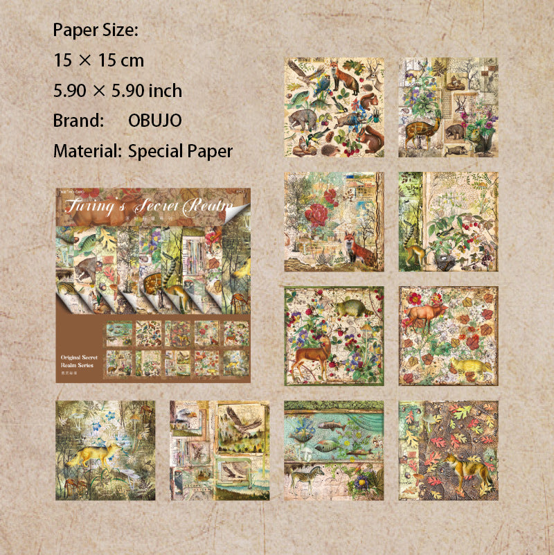 30 Pcs Wild Animal Paper Pad YSMJ