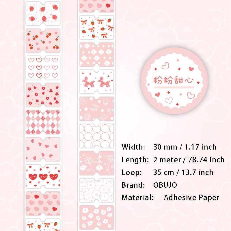 1 Roll Floral Stickers Tape SHPT