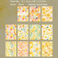 30 Pcs Watercolor Floral Journal Paper YRHH