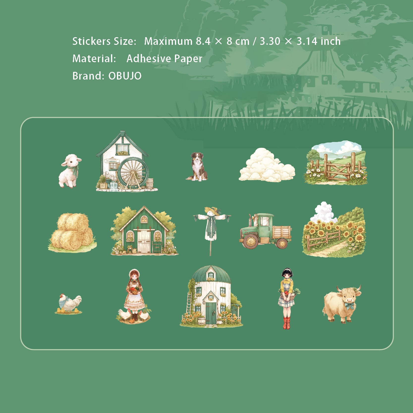 15 Pcs Dream Girl Stickers ZMRJ