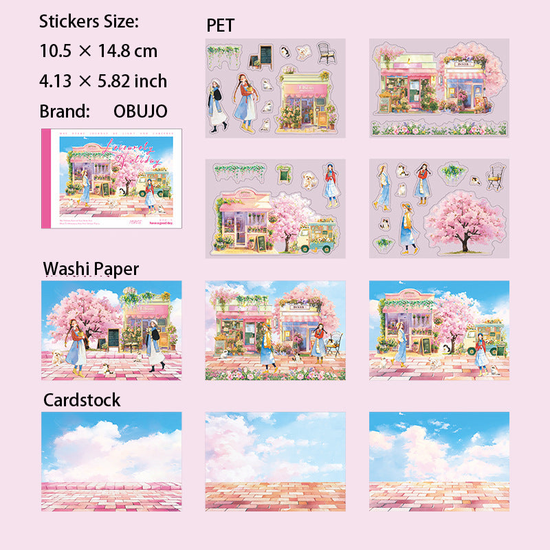 10 Sheets Holiday Theme Stickers Book YXJR