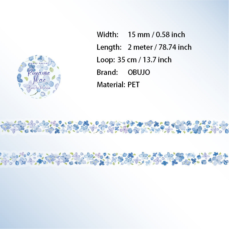 1 Roll Flowers PET Tape HTWY