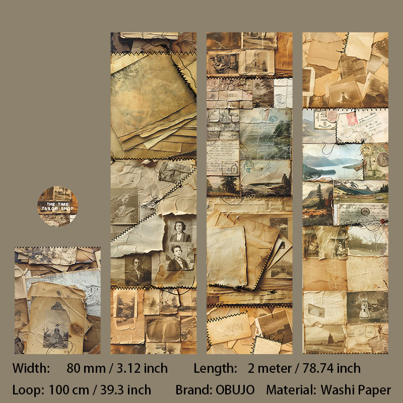 1 Roll Vintage Junk Journal Washi Tape SGCFP
