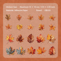 20 Pcs Seasonal Leaf PET Stickers LYPZ