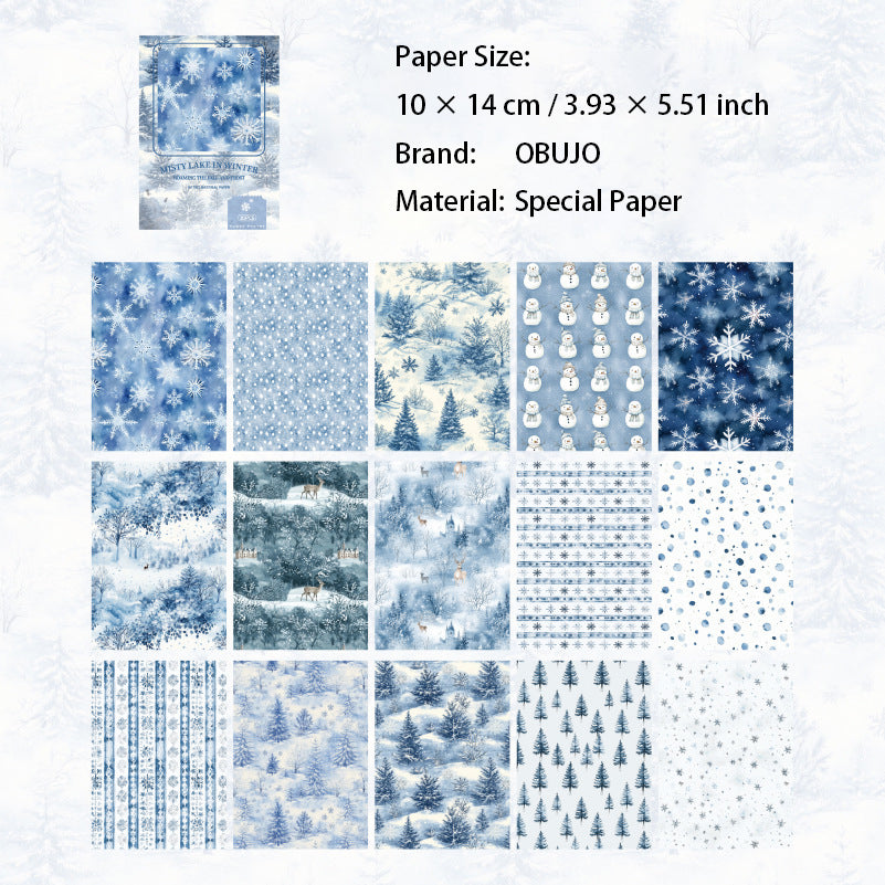 30 Sheets Vinter Themed Journal Paper MYQD