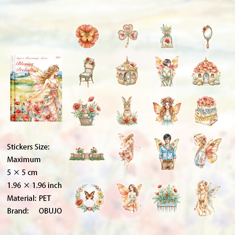 40 Pcs Fantasy Fairy PET Stickers MSHJ