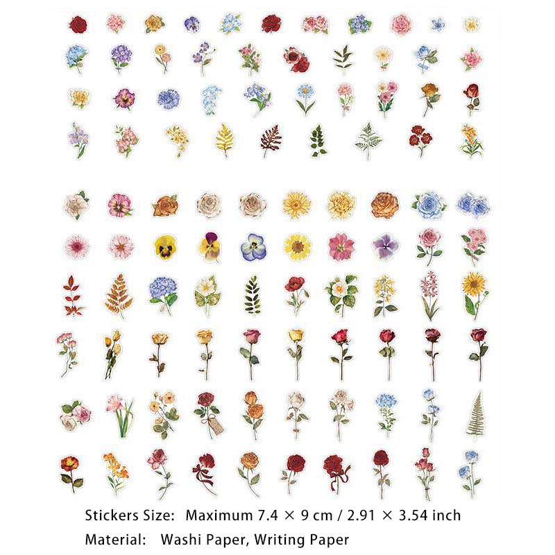 200 Pcs Vintage Journal Stickers and Paper SYCS