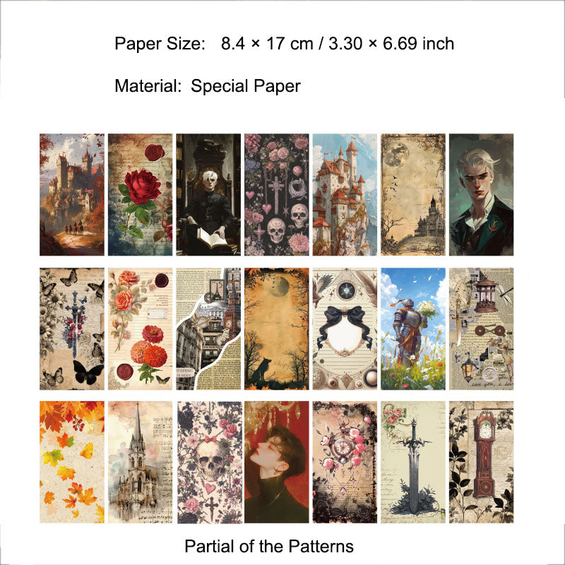 100 Pcs Vintage Junk Journal Paper PTYS