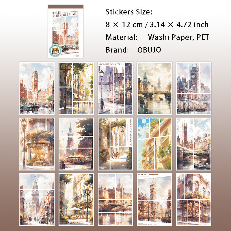 30 Sheets Travel Theme Stickers SGJX