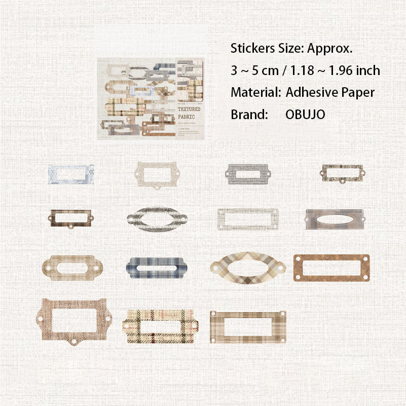 30 Pcs Vintage Texture Junk Journal Stickers FGDAS